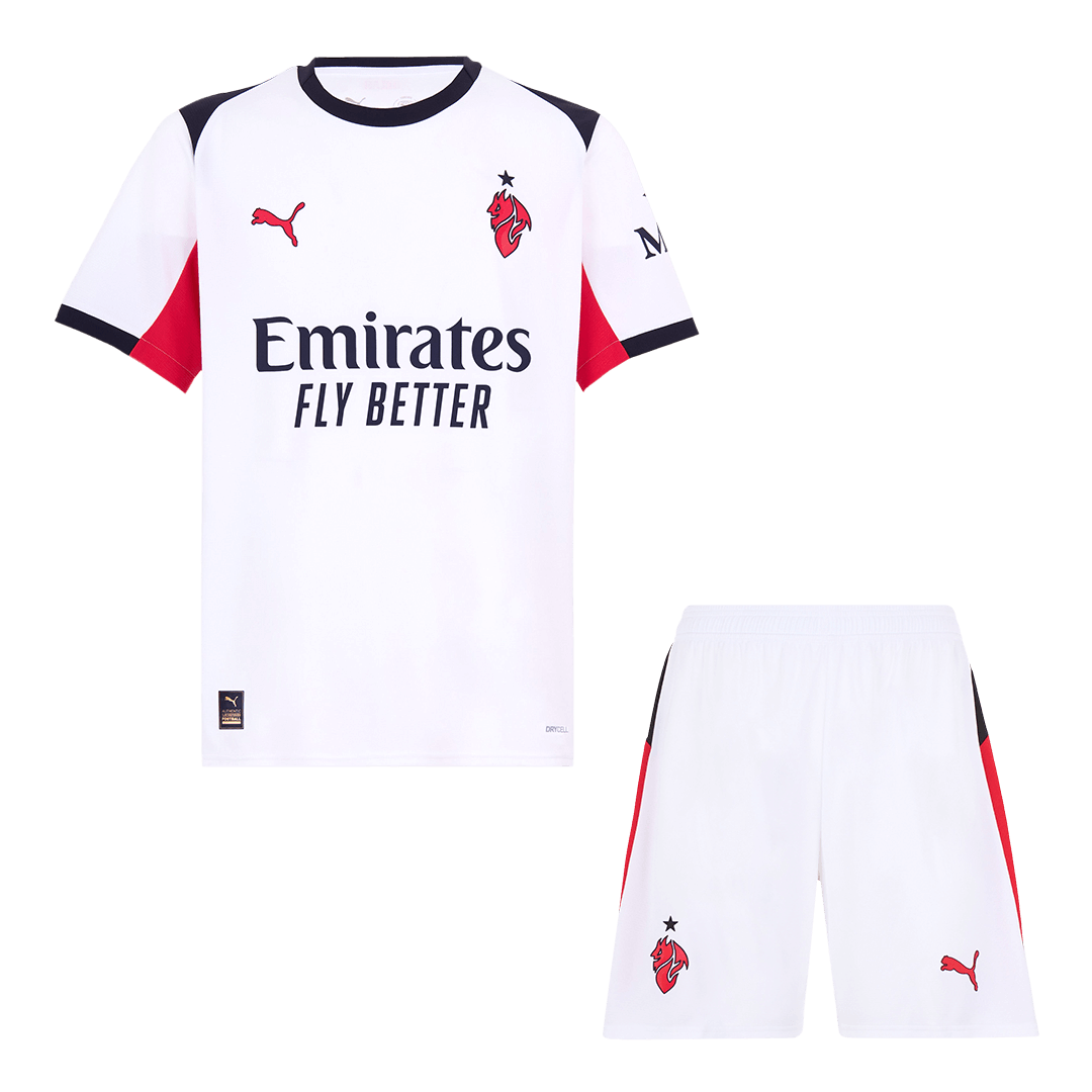 Conjunto AC Milan 2025/26 Segunda Equipación camiseta de fútbol