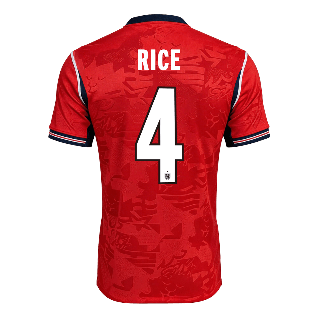 Camiseta Auténtica RICE #4 England 2026 Segunda Equipación Copa del Mundo - Version Jugador