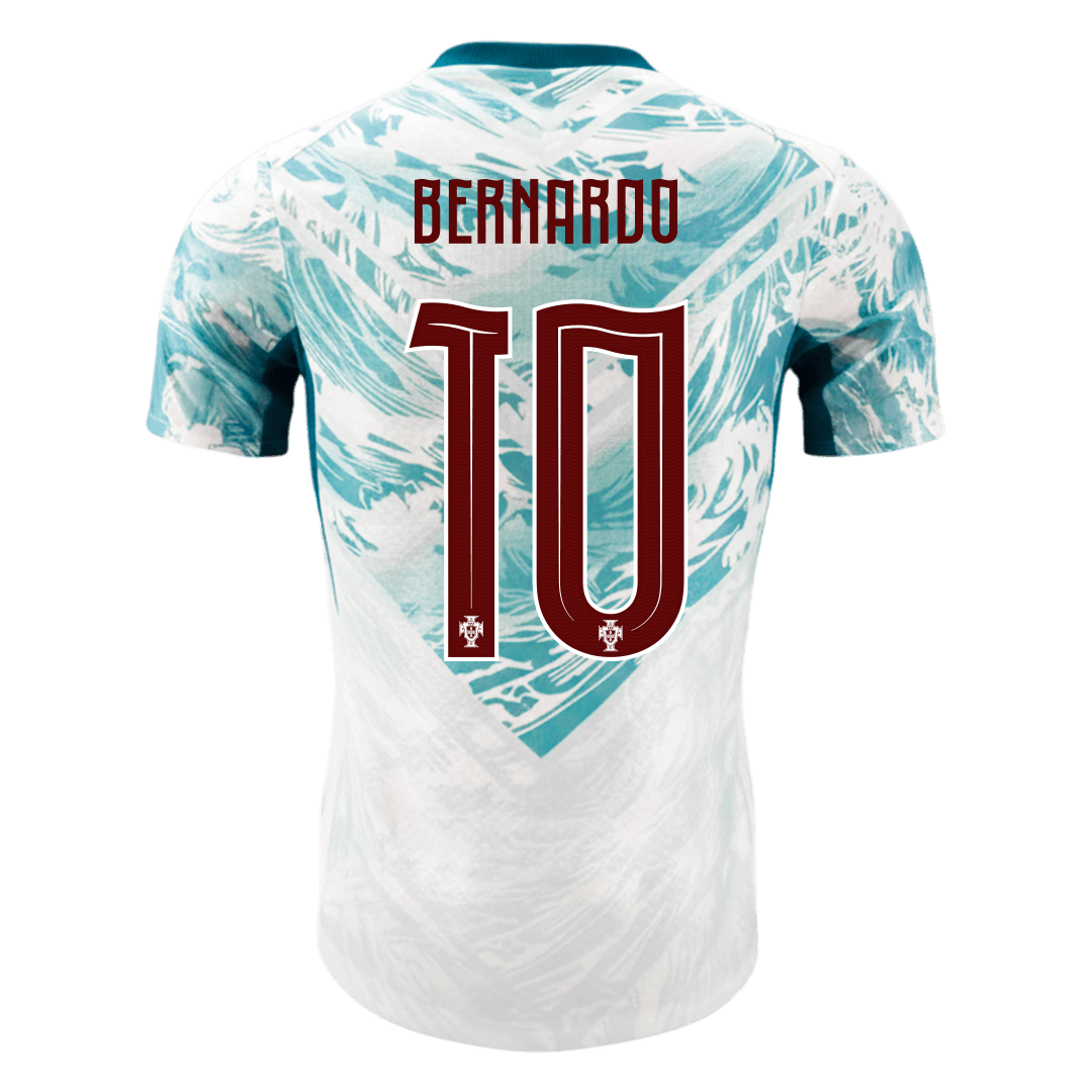 Camiseta Auténtica BERNARDO #10 Portugal 2026 Segunda Equipación Copa del Mundo - Version Jugador
