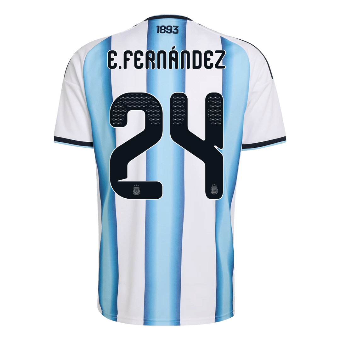 Camiseta E. FERNÁNDEZ #24 Argentina 2026 Primera Equipación Copa del Mundo - Version Hincha - Calidad premium