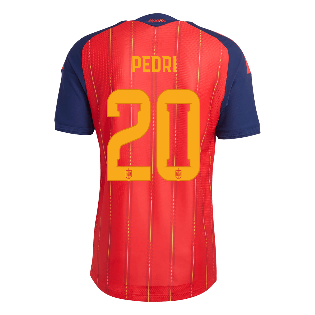 Camiseta Auténtica PEDRI #20 Spain 2026 Primera Equipación Copa del Mundo - Version Jugador