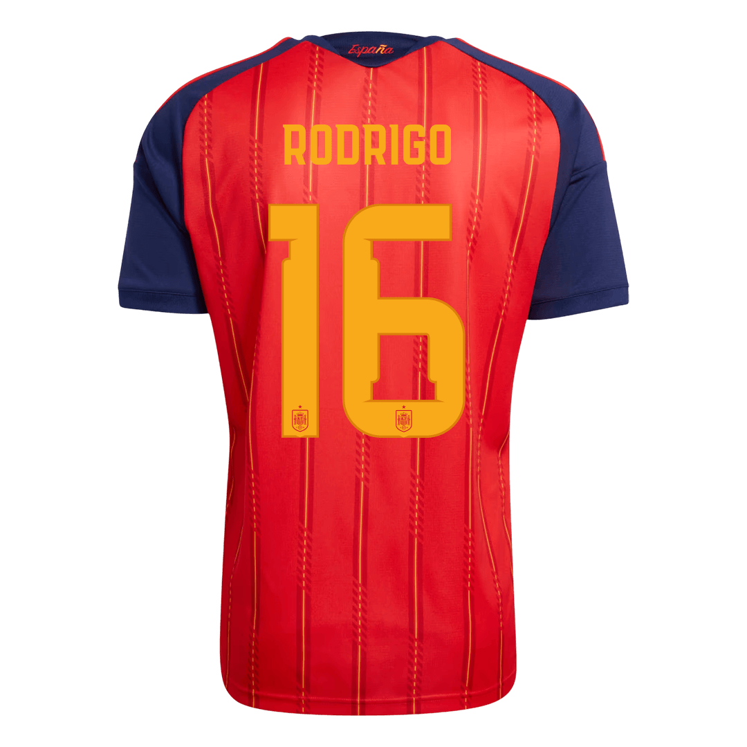 Camiseta RODRIGO #16 Spain 2026 Primera Equipación Copa del Mundo - Version Hincha - Calidad premium