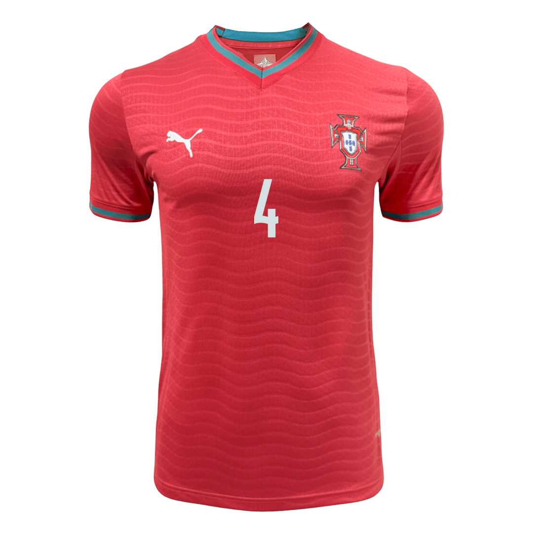Camiseta Auténtica RÚBEN DIAS #4 Portugal 2026 Primera Equipación Copa del Mundo - Version Jugador