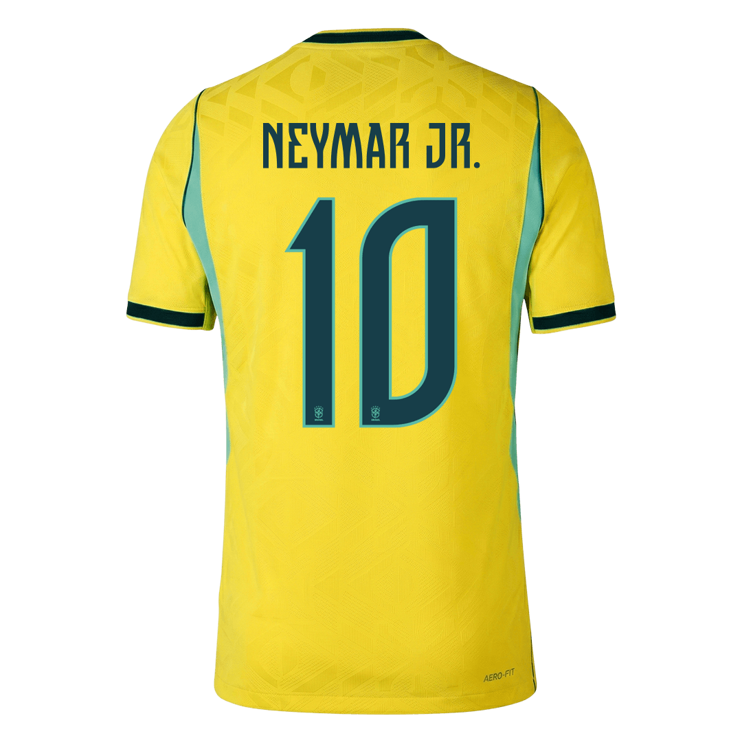 Camiseta Auténtica NEYMAR JR. #10 Brazil 2026 Primera Equipación Copa del Mundo - Version Jugador