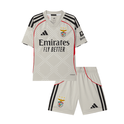 Conjunto Infantil Benfica 2025/26 Segunda Equipación camiseta de fútbol