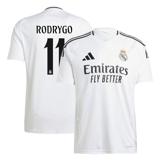 Camiseta Real Madrid 2024/25 Primera Equipación RODRYGO #11 - Versión Hincha