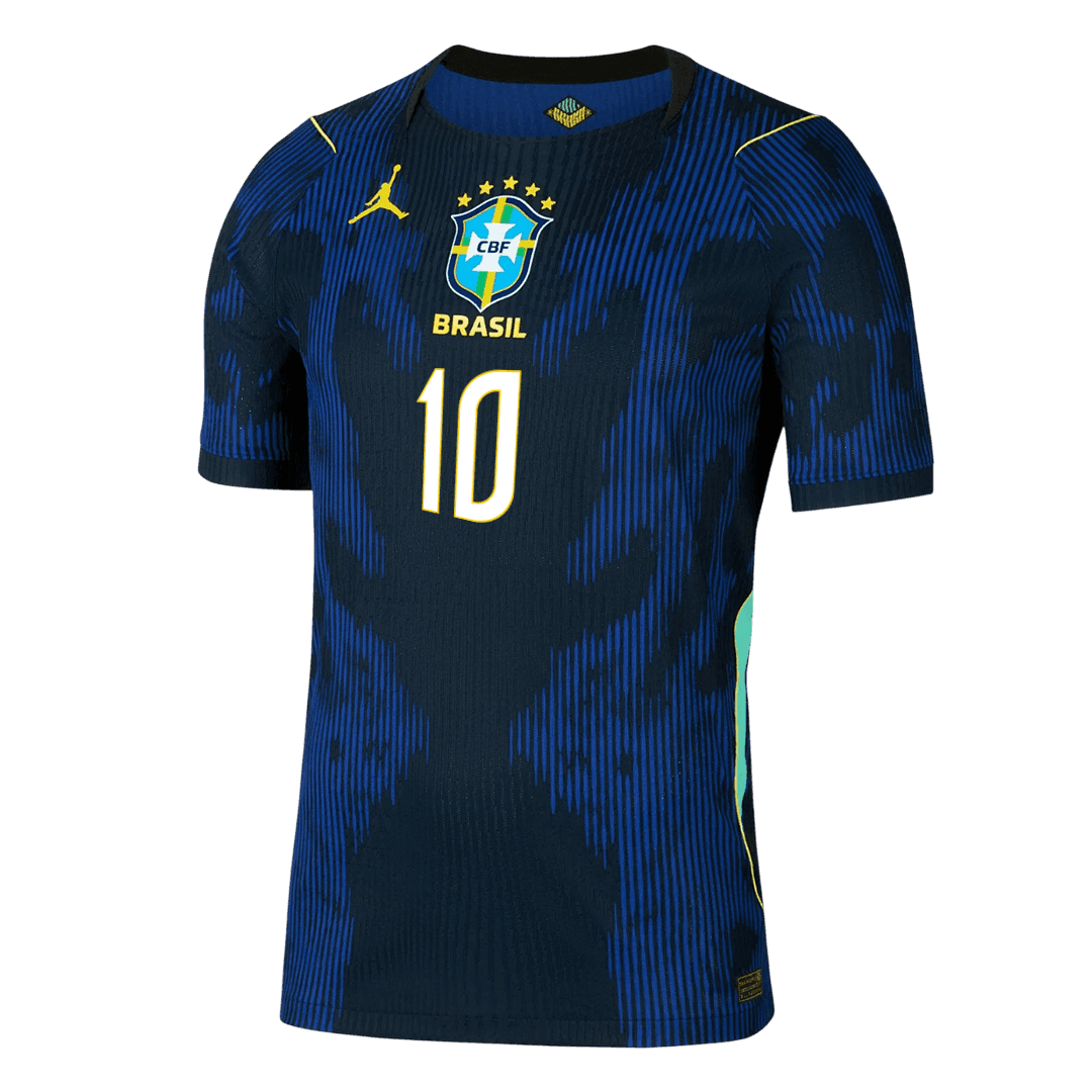 Camiseta Auténtica NEYMAR JR. #10 Brazil 2026 Segunda Equipación Copa del Mundo - Version Jugador