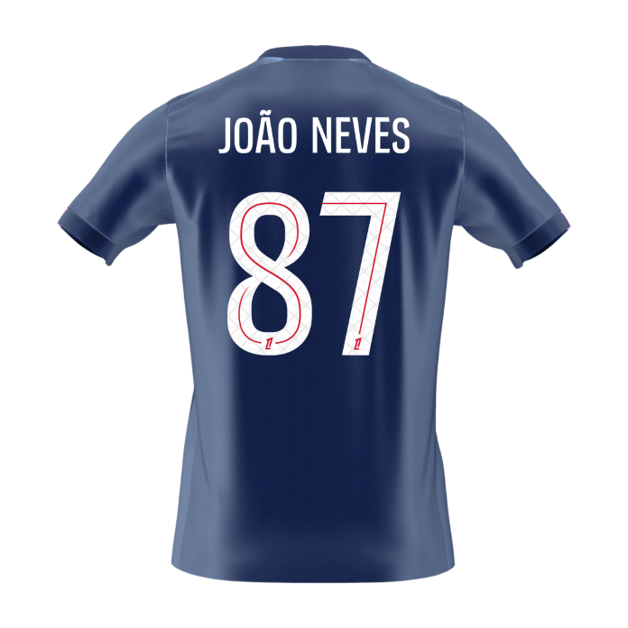 Camiseta JOÃO NEVES #87 PSG 2025/26 Primera Equipación - Version Hincha - Calidad premium