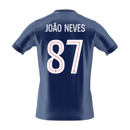 Camiseta JOÃO NEVES #87 PSG 2025/26 Primera Equipación - Version Hincha - Calidad premium