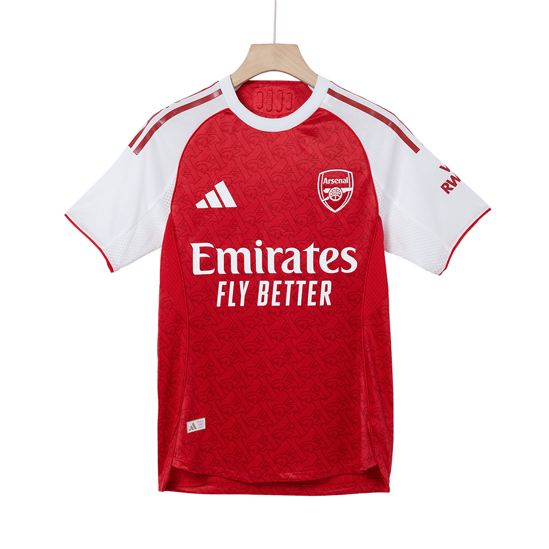 Camiseta Auténtica SALIBA #2 Arsenal 2025/26 Primera Equipación - Version Jugador