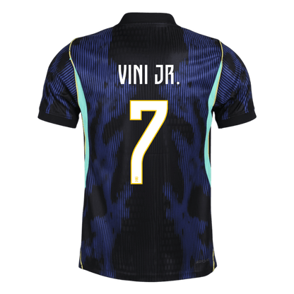 Camiseta Auténtica VINI JR. #7 Brazil 2026 Segunda Equipación Copa del Mundo - Version Jugador