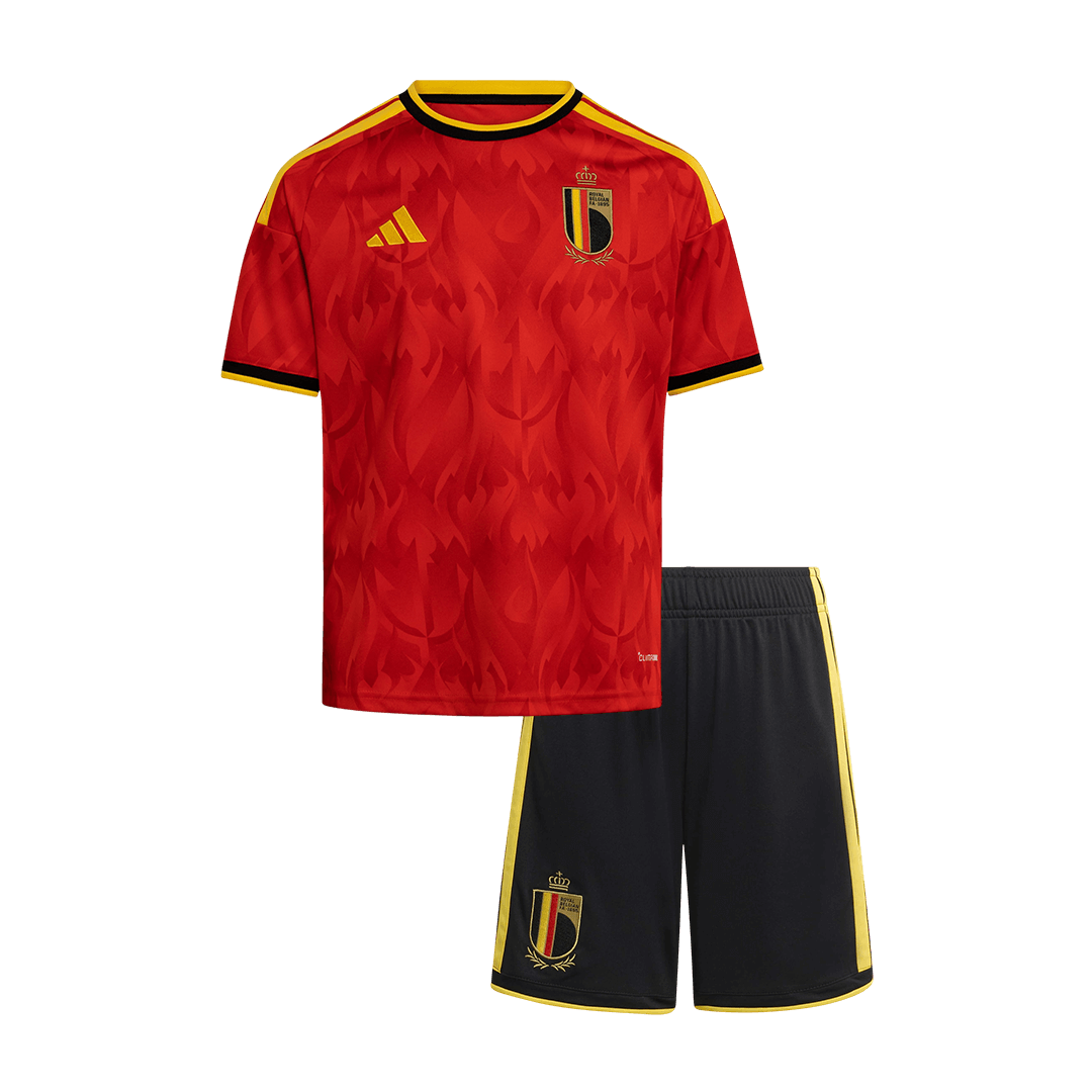 Conjunto Infantil Belgium Copa del Mundo 2026 Primera Equipación camiseta de fútbol
