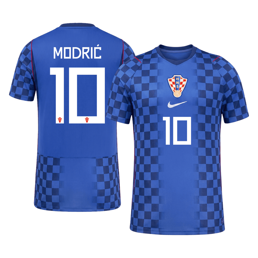 Camiseta Auténtica MODRIĆ #10 Croatia 2026 Segunda Equipación Copa del Mundo - Version Jugador
