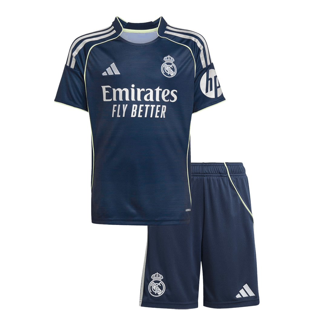 Calidad Premium Miniconjunto Real Madrid 2025/26 Segunda Equipación camiseta de fútbol