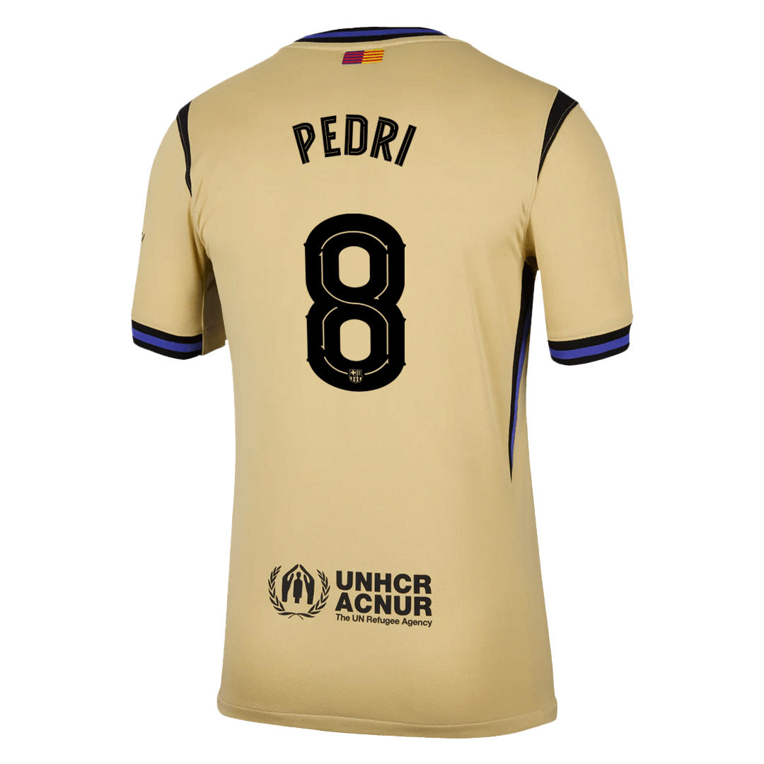 UCL Camiseta PEDRI #8 Barcelona 2025/26 Segunda Equipación-Versión Hincha-Camisetas Pasion Shop