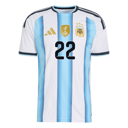 Camiseta Auténtica L.MARTÍNEZ #22 Argentina 2026 Primera Equipación Copa del Mundo - Version Jugador