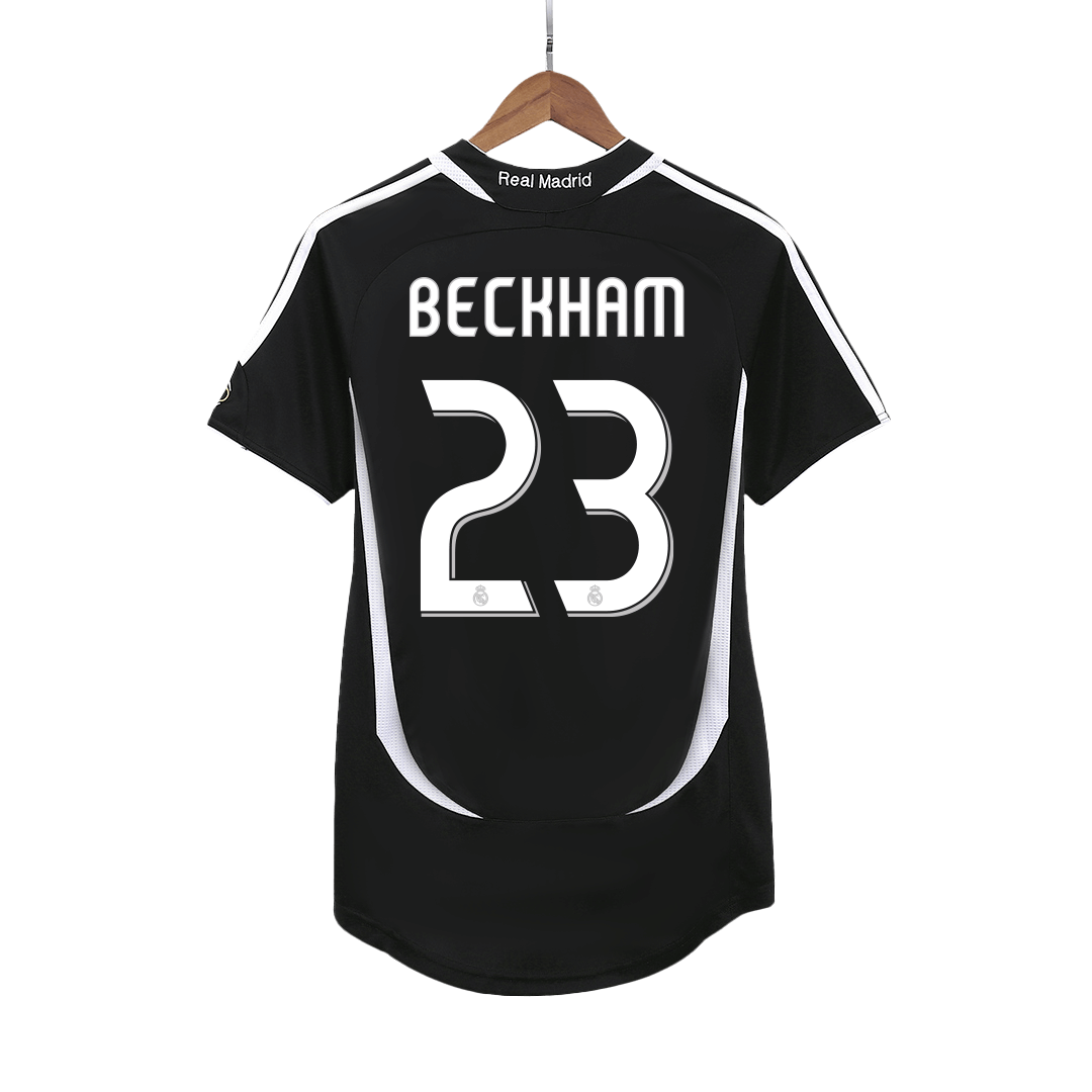 Retro 2006/07 BECKHAM #23 Real Madrid Segunda Equipación camiseta de fútbol 2025/26