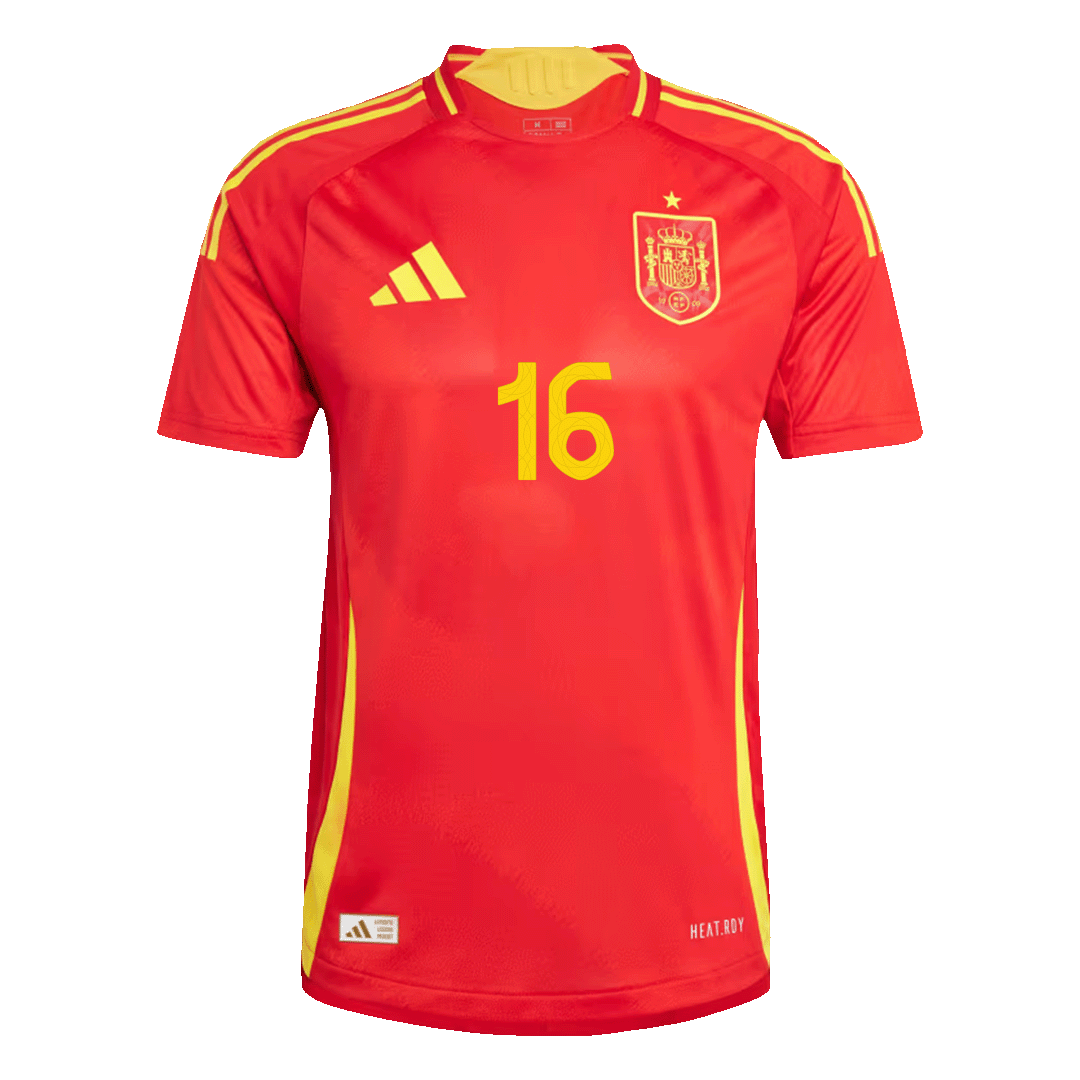 Camiseta Auténtica RODRIGO #16 Spain 2024 Primera Equipación - Version Jugador