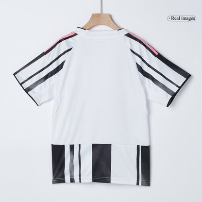 Conjunto Infantil Completo Juventus 2025/26 Primera Equipación Kids-Camisetas Pasion Shop