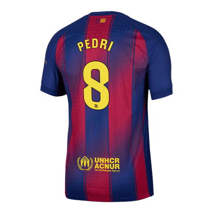 Camiseta Auténtica PEDRI #8 Barcelona 2025/26 Primera Equipación-Versión Jugador-Camisetas Pasion Shop