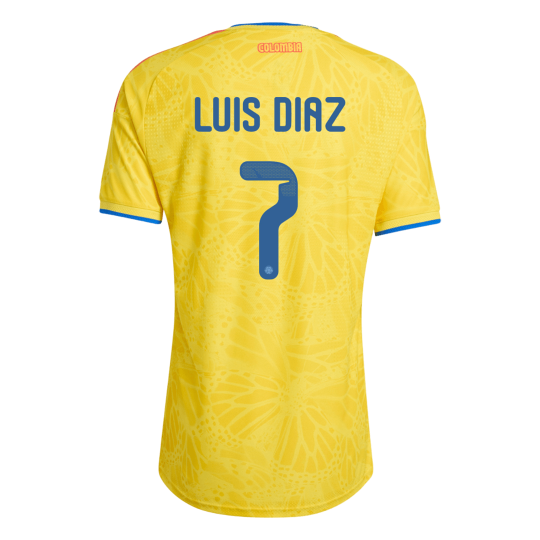 Camiseta Auténtica LUIS DíAZ #7 Colombia 2026 Primera Equipación Copa del Mundo - Version Jugador
