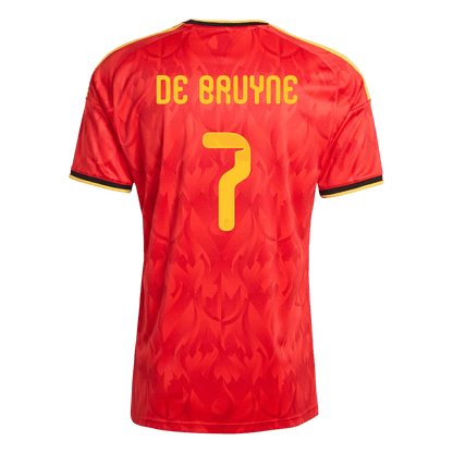 Camiseta DE BRUYNE #7 Belgium 2026 Primera Equipación Copa del Mundo - Versión Hincha
