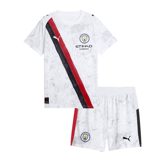 Miniconjunto Manchester City 2025/26 Clubs Mundiales camiseta de fútbol