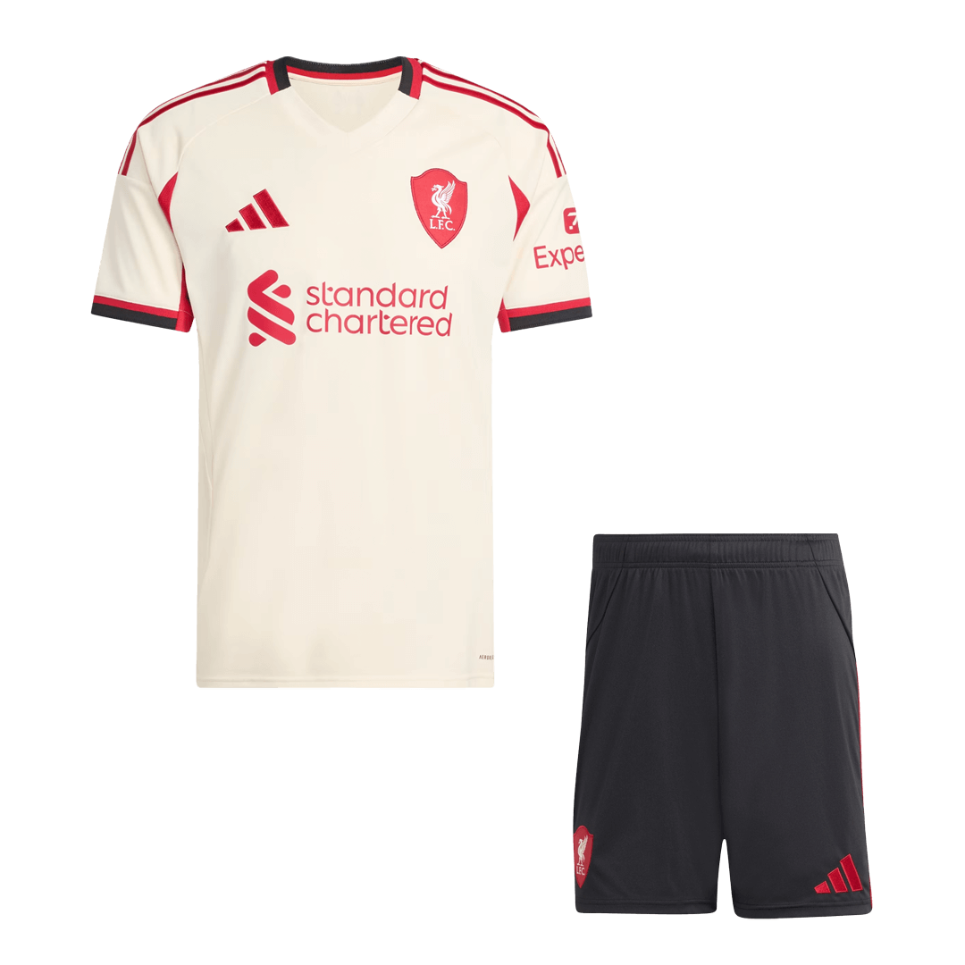 Conjunto Liverpool 
2025/26 Segunda Equipación camiseta de fútbol