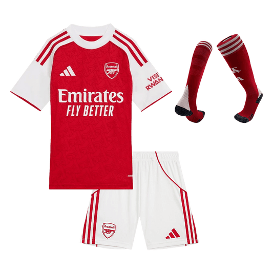 Conjunto Infantil Completo Arsenal 2025/26 Primera Equipación Kids camiseta de fútbol