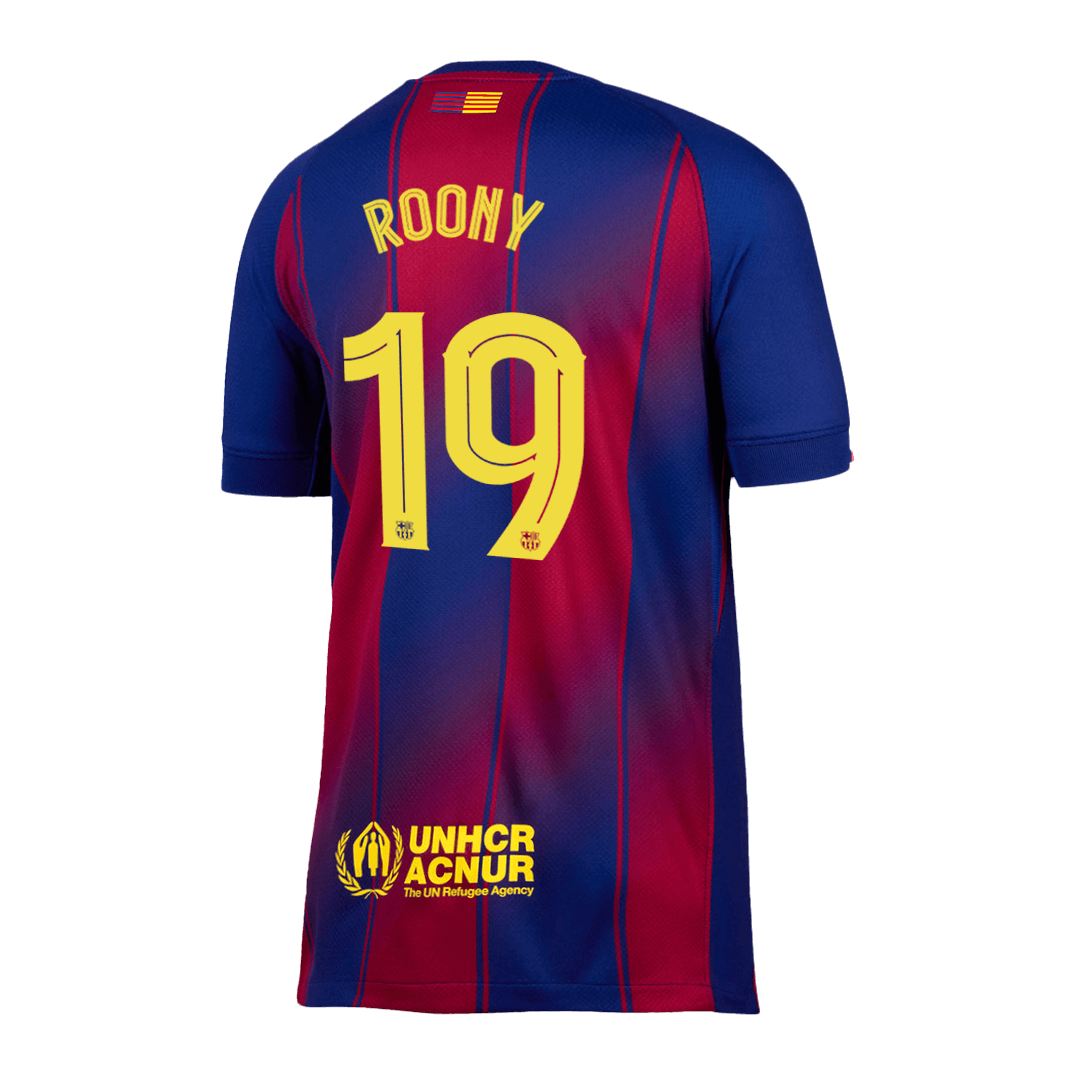 UCL Camiseta ROONY #19 Barcelona 2025/26 Primera Equipación - Version Hincha - Calidad premium