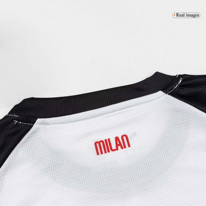 Conjunto Infantil Completo AC Milan 2025/26 Segunda Equipación