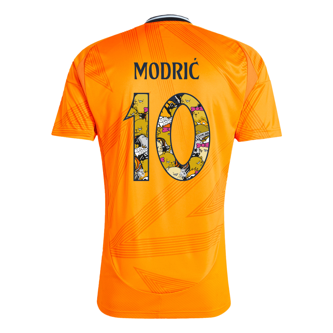 Camiseta Real Madrid 2024/25 Segunda Equipación Modrić #10 - Versión Hincha - Fuente Champions