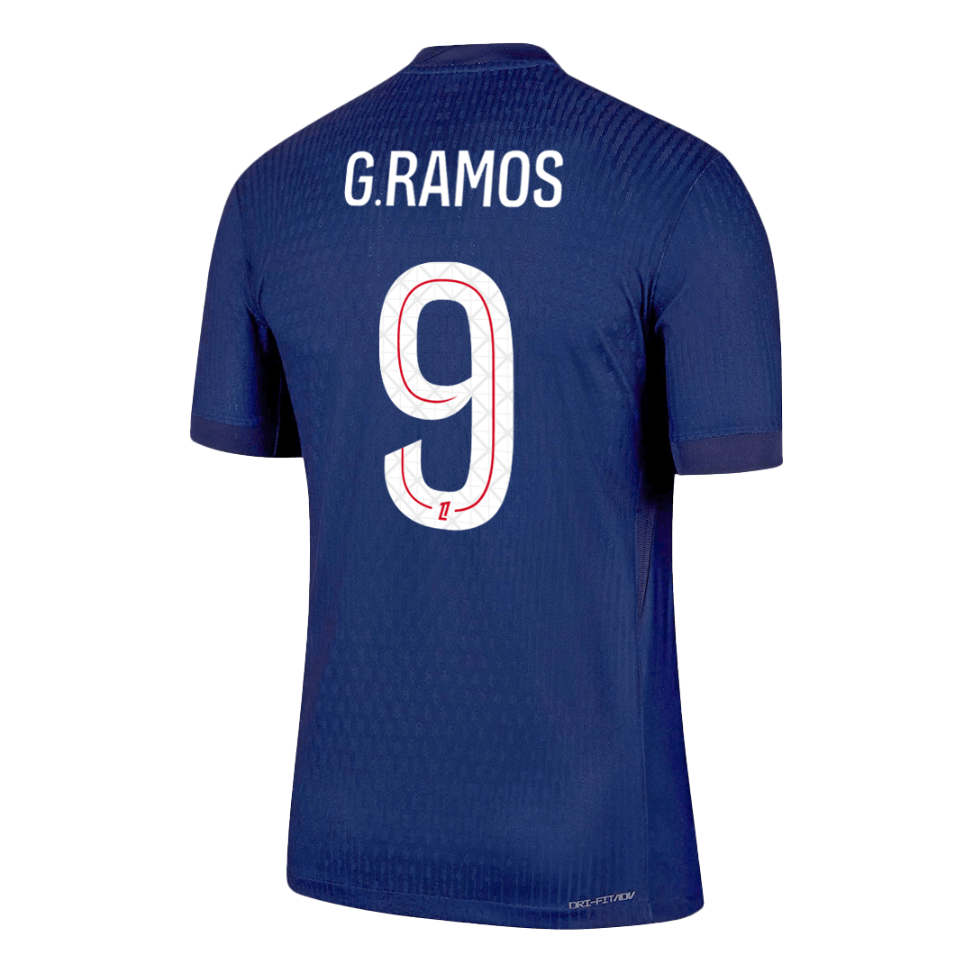 Camiseta Auténtica G.RAMOS #9 PSG 2025/26 Primera Equipación - Version Jugador
