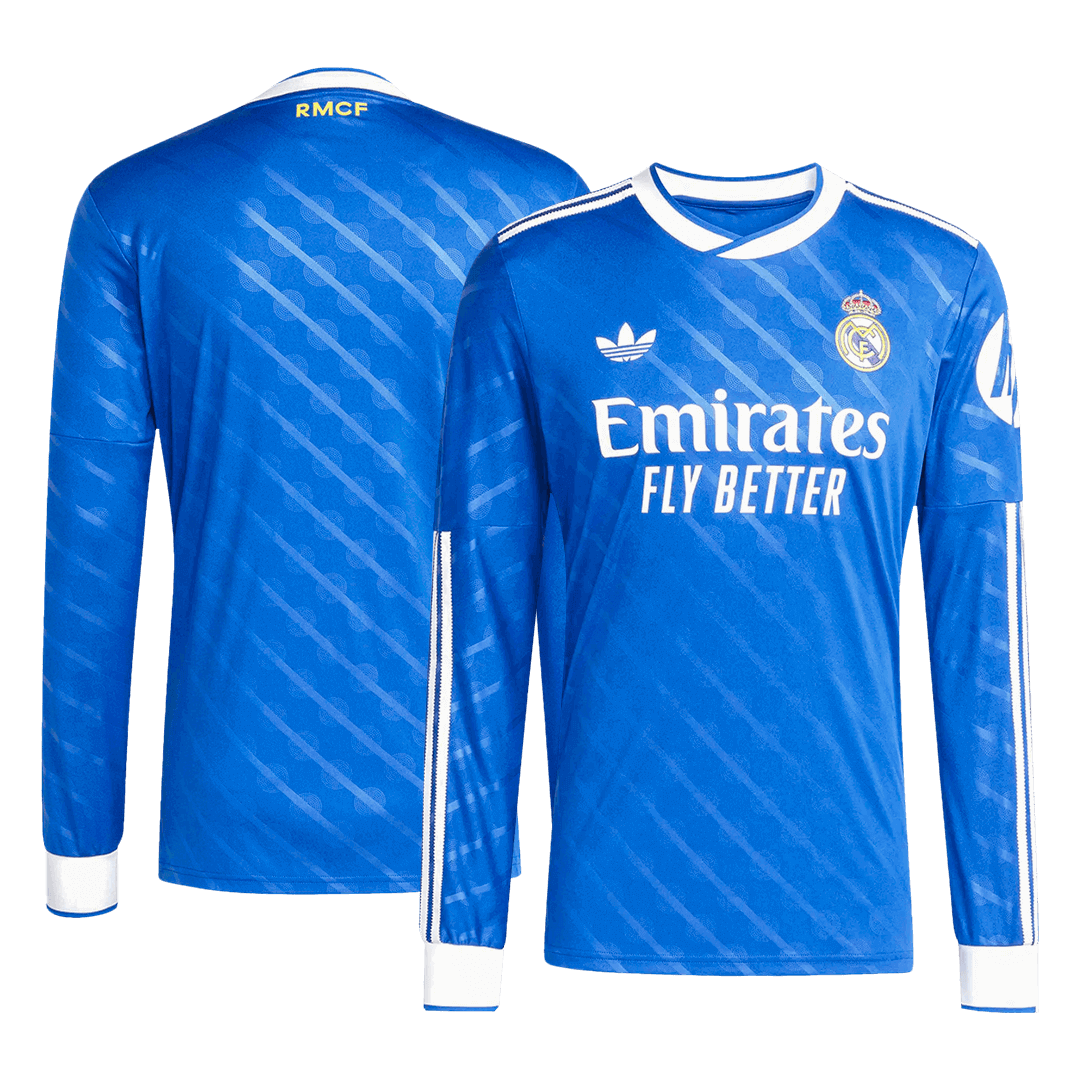 Camiseta Manga Larga Real Madrid 2025/26 Tercera Equipación-Versión Hincha-Camisetas Pasion Shop