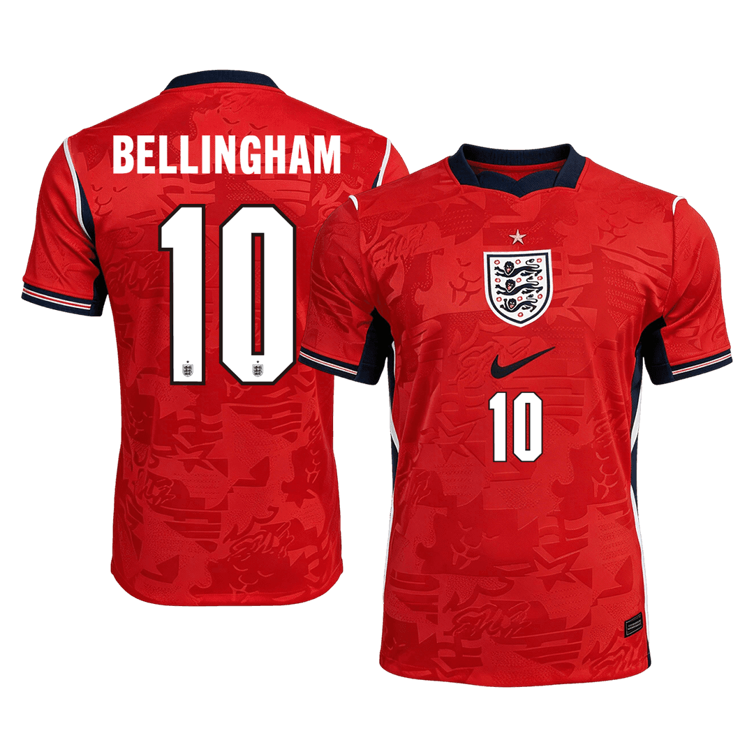 Camiseta Auténtica BELLINGHAM #10 England 2026 Segunda Equipación Copa del Mundo - Version Jugador
