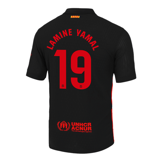Camiseta LAMINE YAMAL #19 Barcelona 2024/25 Segunda Equipación - Versión Jugador