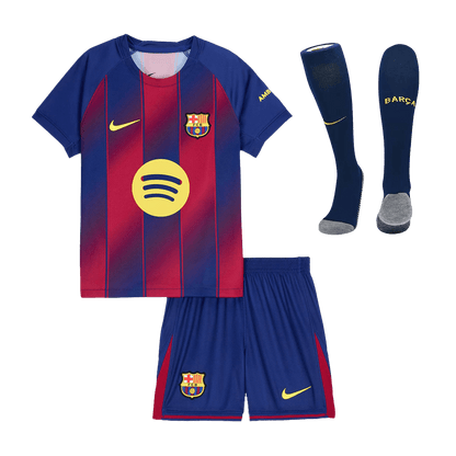 Miniconjunto Completo Barcelona 2025/26 Primera Equipación Niño camiseta de fútbol