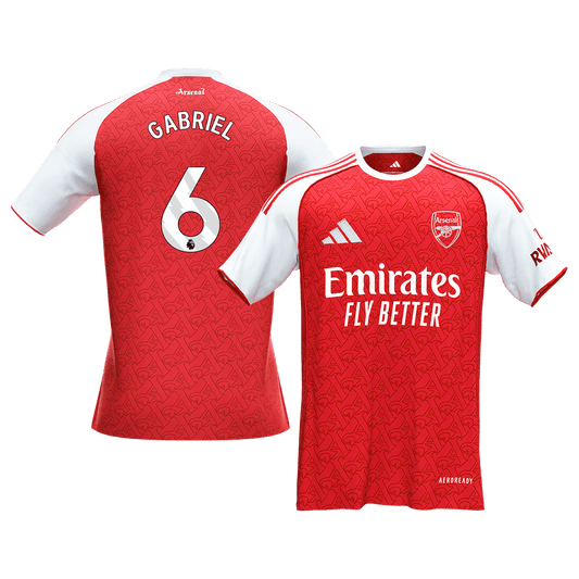 Camiseta GABRIEL #6 Arsenal 2025/26 Primera Equipación - Version Hincha - Calidad premium