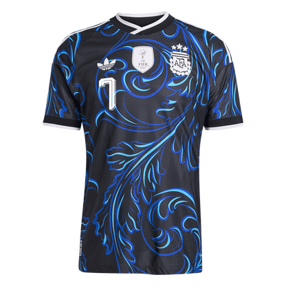 Camiseta Auténtica DE PAUL #7 Argentina 2026 Segunda Equipación Copa del Mundo - Version Jugador