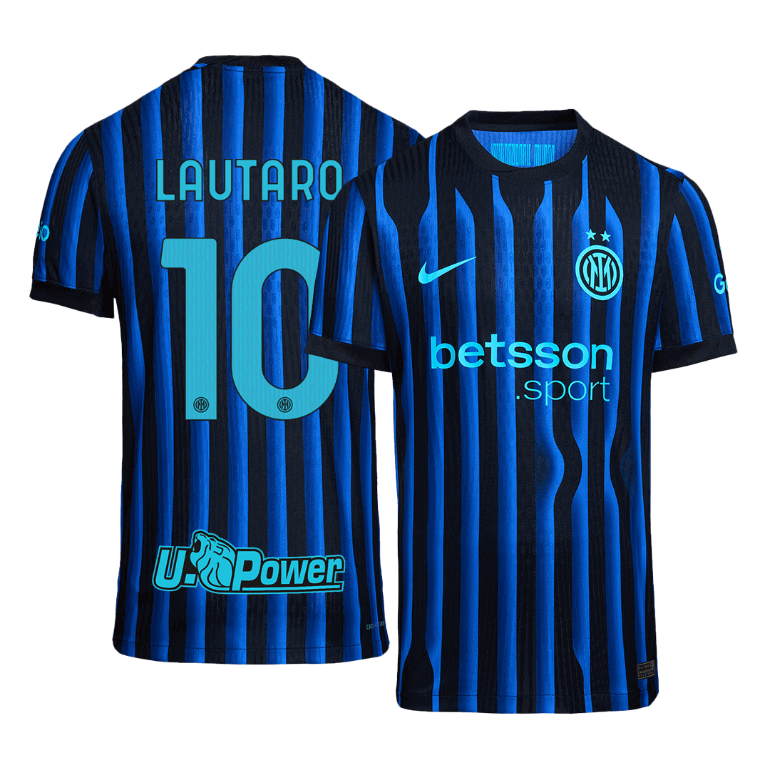 Camiseta Auténtica LAUTARO #10 Inter Milán 2025/26 Primera Equipación-Versión Jugador