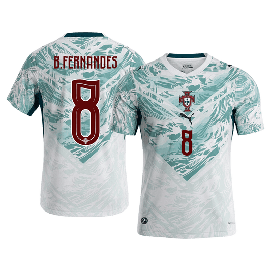 Camiseta B.FERNANDES #8 Portugal 2026 Segunda Equipación Copa del Mundo - Versión Hincha