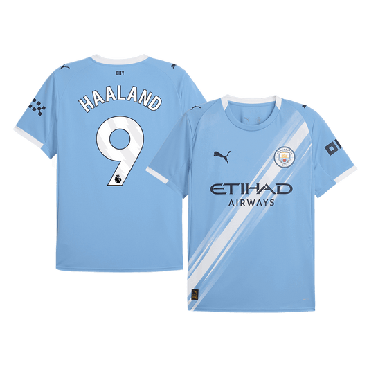 Camiseta HAALAND #9 Manchester City 2025/26 Primera Equipación-Versión Hincha (Calidad Premium)
