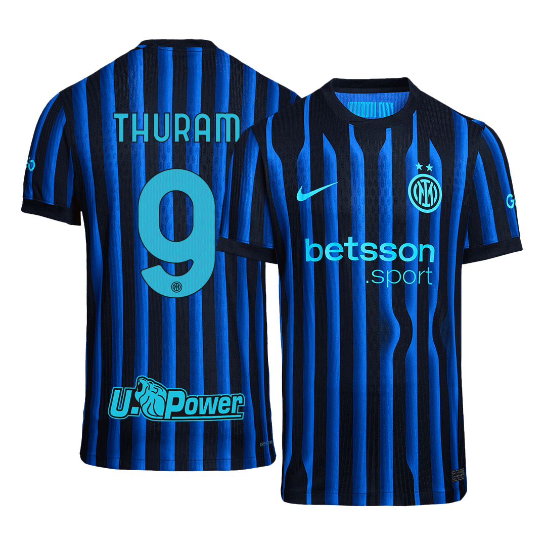 Camiseta Auténtica THURAM #9 Inter Milan 2025/26 Primera Equipación -Versión Jugador