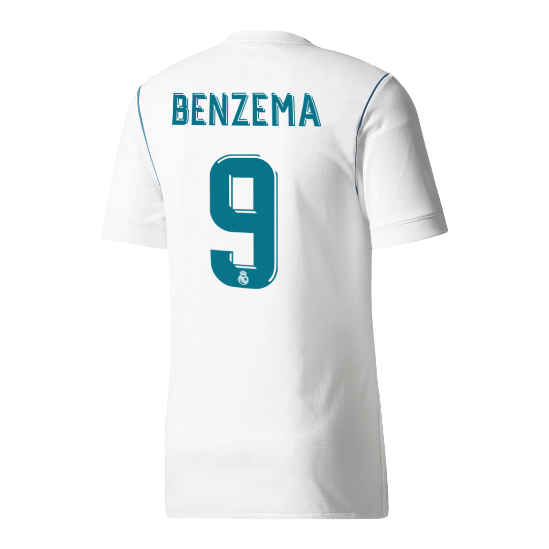 Camiseta Retro 2017/18 BENZEMA #9 Real Madrid Primera Equipación 2025/26