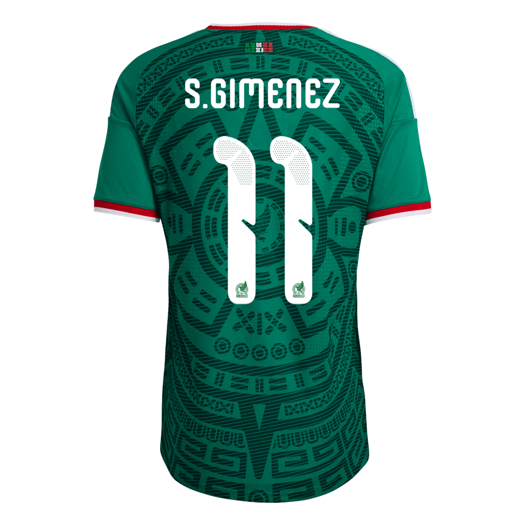 Camiseta Auténtica S.GIMENEZ #11 Mexico 2026 Primera Equipación Copa del Mundo - Version Jugador