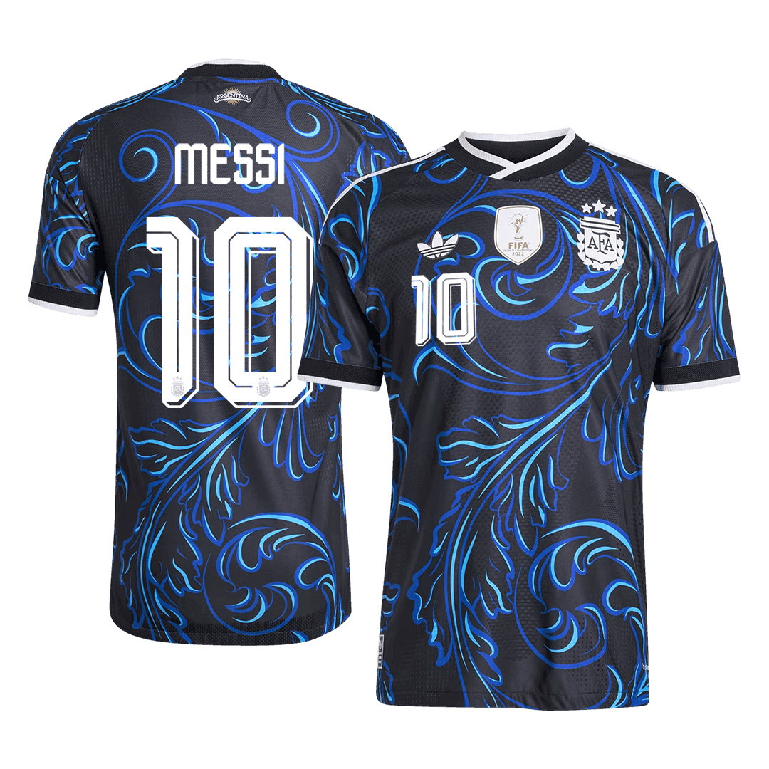 Camiseta Auténtica MESSI #10 Argentina 2026 Segunda Equipación Copa del Mundo - Version Jugador