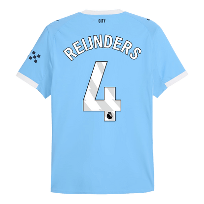 Camiseta Auténtica REIJNDERS #4 Manchester City 2025/26 Primera Equipación - Version Jugador