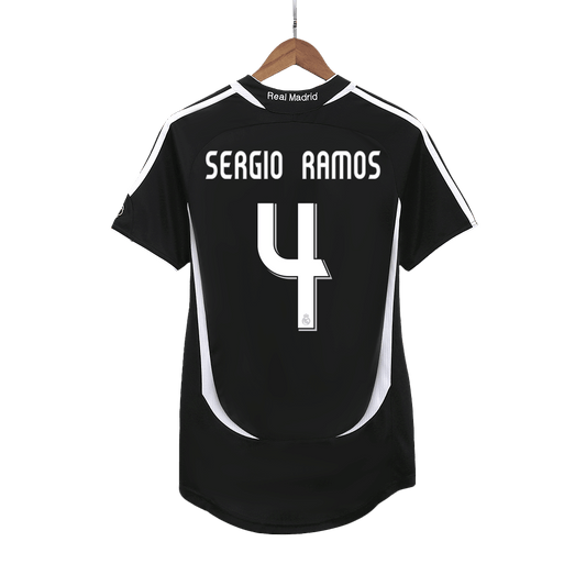 Retro 2006/07 SERGIO RAMOS #4 Real Madrid Segunda Equipación camiseta de fútbol 2025/26