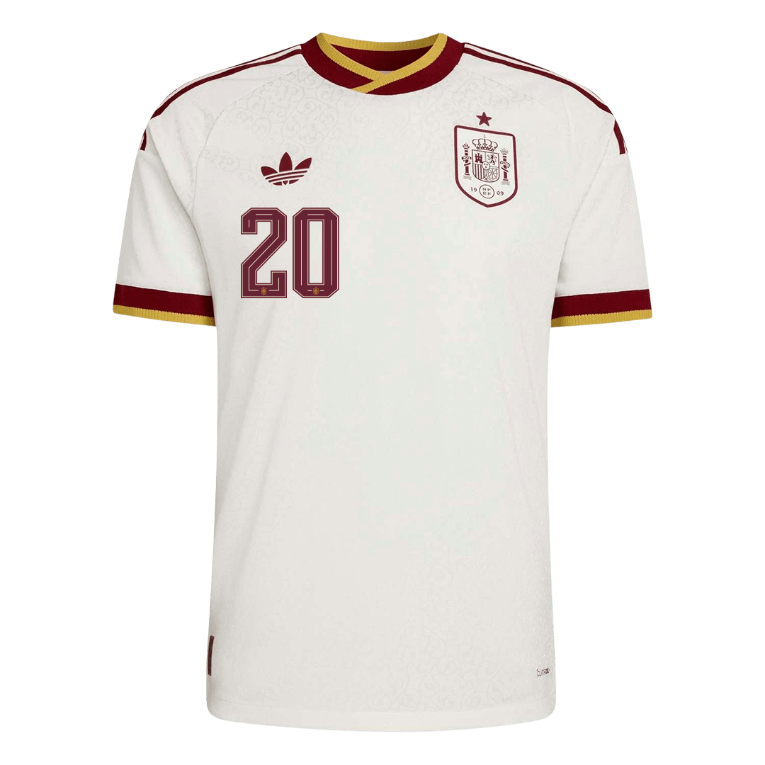 Camiseta Auténtica PEDRI #20 Spain 2026 Segunda Equipación Copa del Mundo - Version Jugador