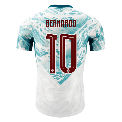 Camiseta Auténtica BERNARDO #10 Portugal 2026 Segunda Equipación Copa del Mundo - Version Jugador